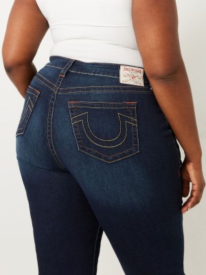 Straight Jeans True Religion Plus Billie Lavage Foncé | JE3692871