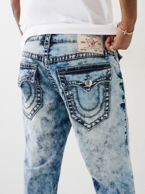 Straight Jeans True Religion Ricky Acid Wash Super T Lavage | LA5813947