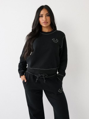 Sweatshirt True Religion Big T Buddha Noir | AI2569143