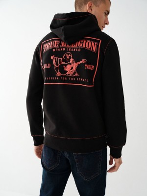 Sweatshirt True Religion Big T Zip Noir | YL1780965