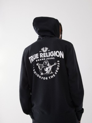 Sweatshirt True Religion Buddha Logo Zip Noir | TN8069752