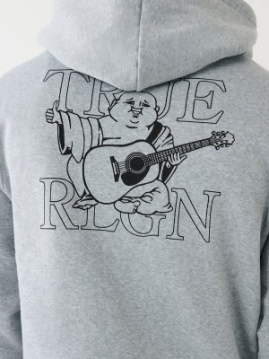 Sweatshirt True Religion Buddha Zip Grise | FR9627501