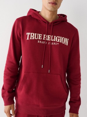 Sweatshirt True Religion Logo Cranberry | UY1579408