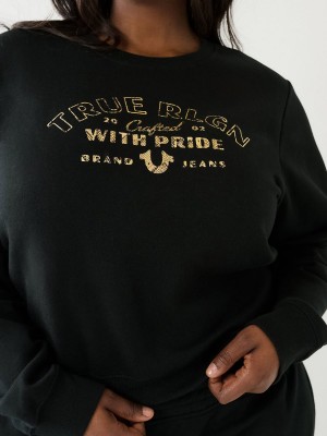 Sweatshirt True Religion Logo Noir | DH8375241