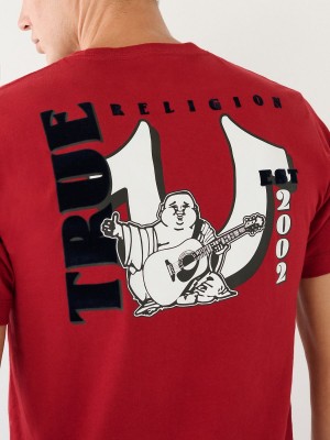 T Shirts True Religion Buddha Logo Rouge | GM0927315