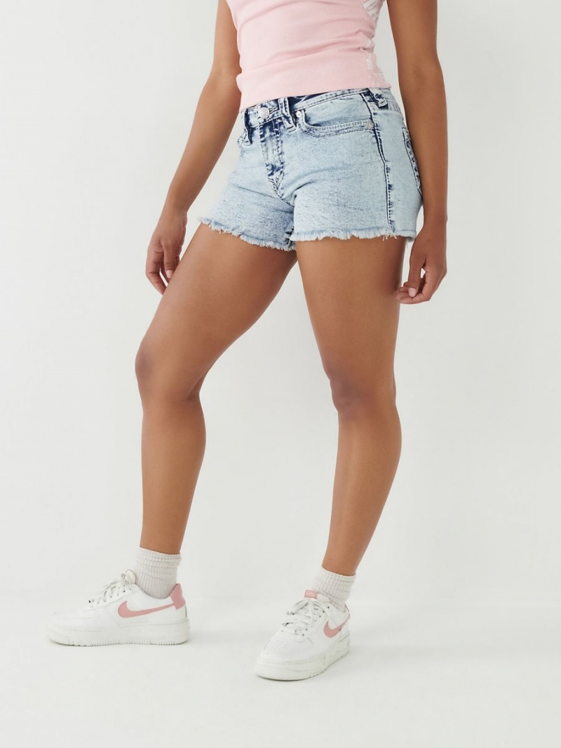 Short True Religion Jennie Big T Stitch Curvy Noir | UF5417836