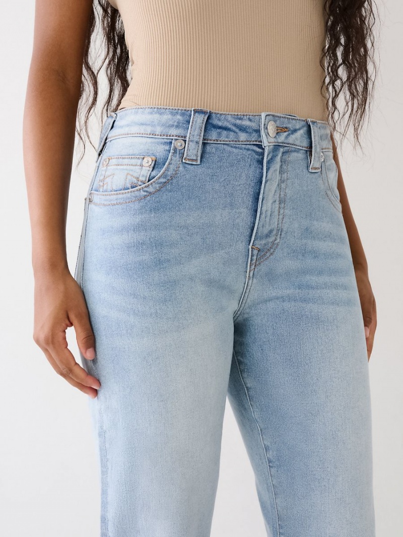 Straight Jeans True Religion Sarah High Rise Lavage Clair | WS0741893