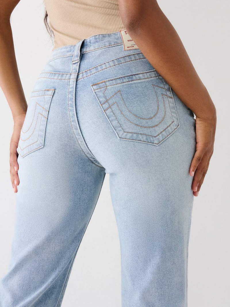 Straight Jeans True Religion Sarah High Rise Lavage Clair | WS0741893